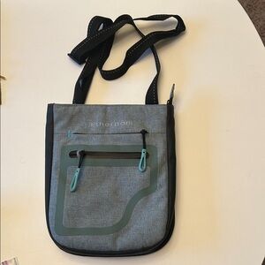 Sherpani Gray and Black Messenger Crossbody Bag